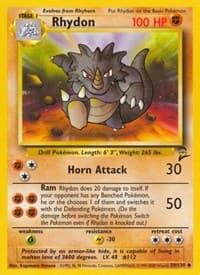 Rhydon - Base Set 2 - Pokemon card