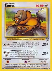 Tauros - Base Set 2 - Pokemon card