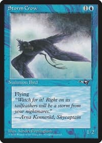 Storm Crow (Flying Left) - Alliances - Magic: The Gathering card
