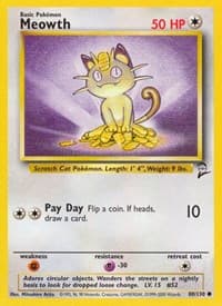 Meowth - Base Set 2 - Pokemon card