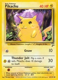 Pikachu - Base Set 2 - Pokemon card
