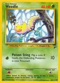 Weedle - Base Set 2 - Pokemon card