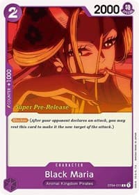 Black Maria - ST-04: Starter Deck 4 Animal Kingdom Pirates (Super Pre-Release Edition) - One Piece Card Game card