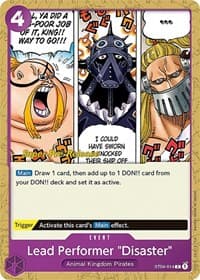 Lead Performer "Disaster" - ST-04: Starter Deck 4 Animal Kingdom Pirates (Super Pre-Release Edition) - One Piece Card Game card