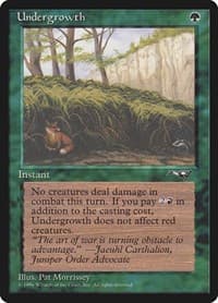 Undergrowth - Alliances - Magic: The Gathering card