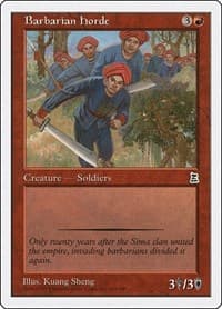 Barbarian Horde - Portal Three Kingdoms - Magic: The Gathering card