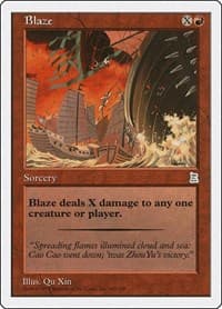Blaze - Portal Three Kingdoms - Magic: The Gathering card
