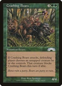 Crashing Boars - Exodus - Magic: The Gathering card