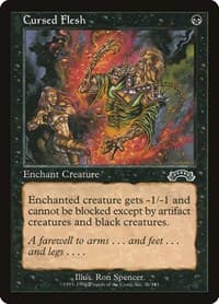 Cursed Flesh - Exodus - Magic: The Gathering card