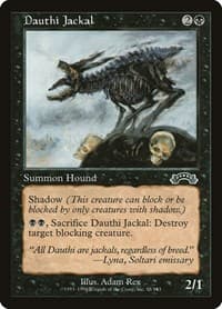 Dauthi Jackal - Exodus - Magic: The Gathering card
