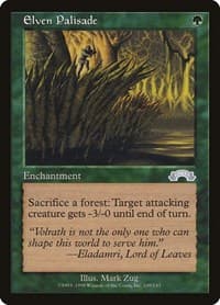 Elven Palisade - Exodus - Magic: The Gathering card