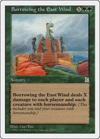 Borrowing the East Wind - Portal Three Kingdoms - Magic: The Gathering card