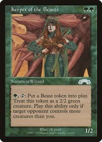 Keeper of the Beasts - Exodus - Magic: The Gathering card