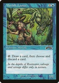 Merfolk Looter - Exodus - Magic: The Gathering card
