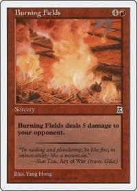 Burning Fields - Portal Three Kingdoms - Magic: The Gathering card