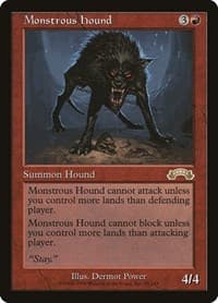 Monstrous Hound - Exodus - Magic: The Gathering card
