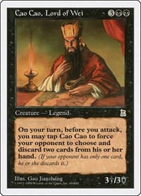 Cao Cao, Lord of Wei - Portal Three Kingdoms - Magic: The Gathering card