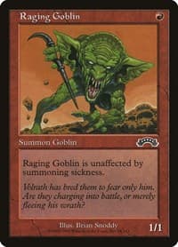 Raging Goblin - Exodus - Magic: The Gathering card