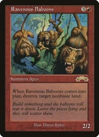 Ravenous Baboons - Exodus - Magic: The Gathering card