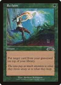 Reclaim - Exodus - Magic: The Gathering card