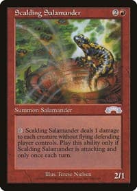 Scalding Salamander - Exodus - Magic: The Gathering card