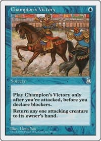 Champion's Victory - Portal Three Kingdoms - Magic: The Gathering card