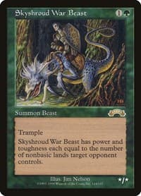 Skyshroud War Beast - Exodus - Magic: The Gathering card