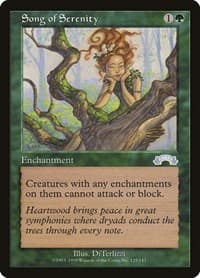 Song of Serenity - Exodus - Magic: The Gathering card