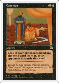 Coercion - Portal Three Kingdoms - Magic: The Gathering card