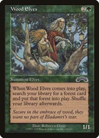 Wood Elves - Exodus - Magic: The Gathering card