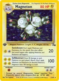 Magneton (11) - Fossil - Pokemon card