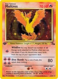 Moltres (12) - Fossil - Pokemon card