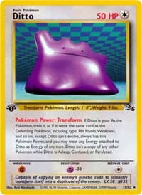 Ditto (18) - Fossil - Pokemon card