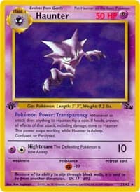Haunter (21) - Fossil - Pokemon card