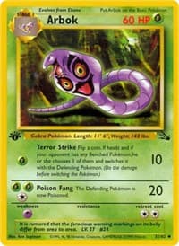 Arbok - Fossil - Pokemon card