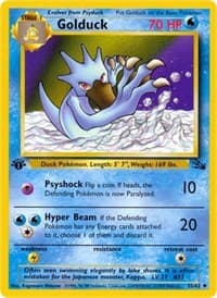 Golduck - Fossil - Pokemon card