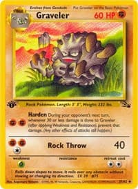 Graveler - Fossil - Pokemon card