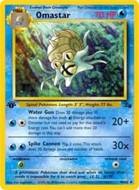 Omastar - Fossil - Pokemon card