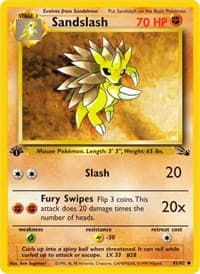 Sandslash - Fossil - Pokemon card