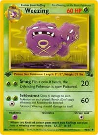 Weezing - Fossil - Pokemon card