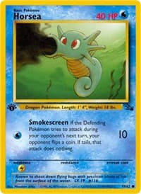 Horsea - Fossil - Pokemon card