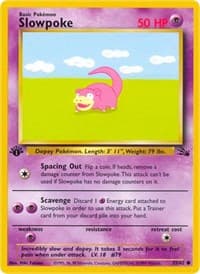 Slowpoke - Fossil - Pokemon card