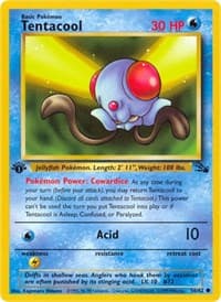 Tentacool - Fossil - Pokemon card