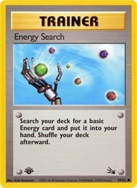 Energy Search - Fossil - Pokemon card