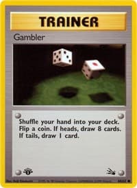 Gambler - Fossil - Pokemon card