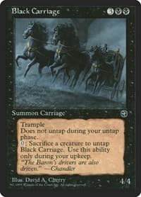 Black Carriage - Homelands - Magic: The Gathering card