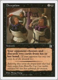 Deception - Portal Three Kingdoms - Magic: The Gathering card