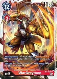 WarGreymon (ST-11 Special Entry Pack) - Release Special Booster 1.0 - Digimon Card Game card
