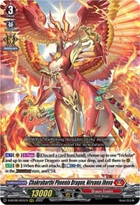 Chakrabarthi Phoenix Dragon, Nirvana Jheva - D-BT06: Blazing Dragon Reborn - Cardfight Vanguard card