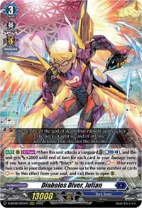 Diabolos Diver, Julian - D-BT06: Blazing Dragon Reborn - Cardfight Vanguard card